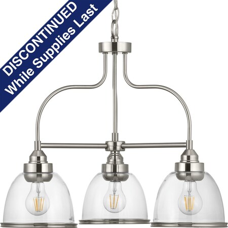 Progress Lighting Saluda Collection Three-Light Chandelier P400134-009